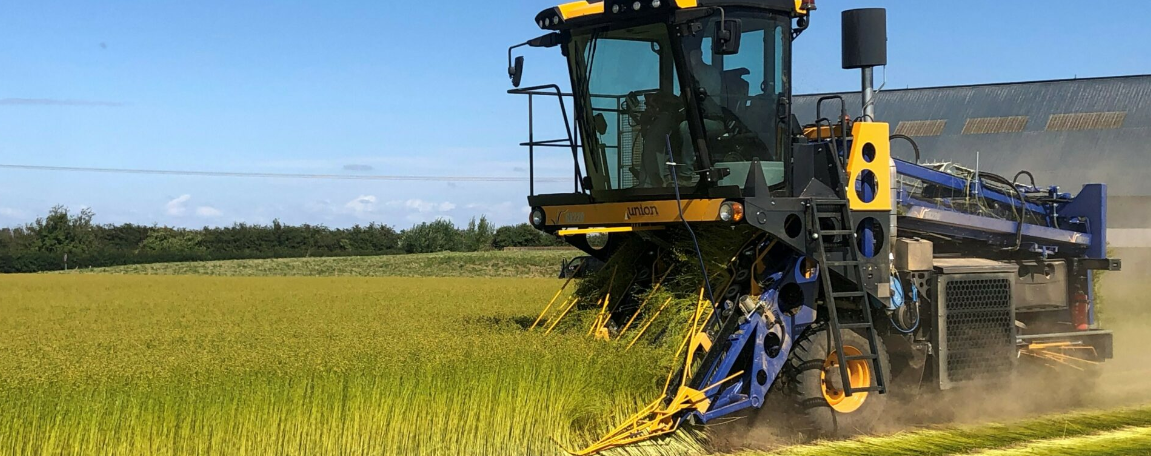 Льнотеребилка самоходная